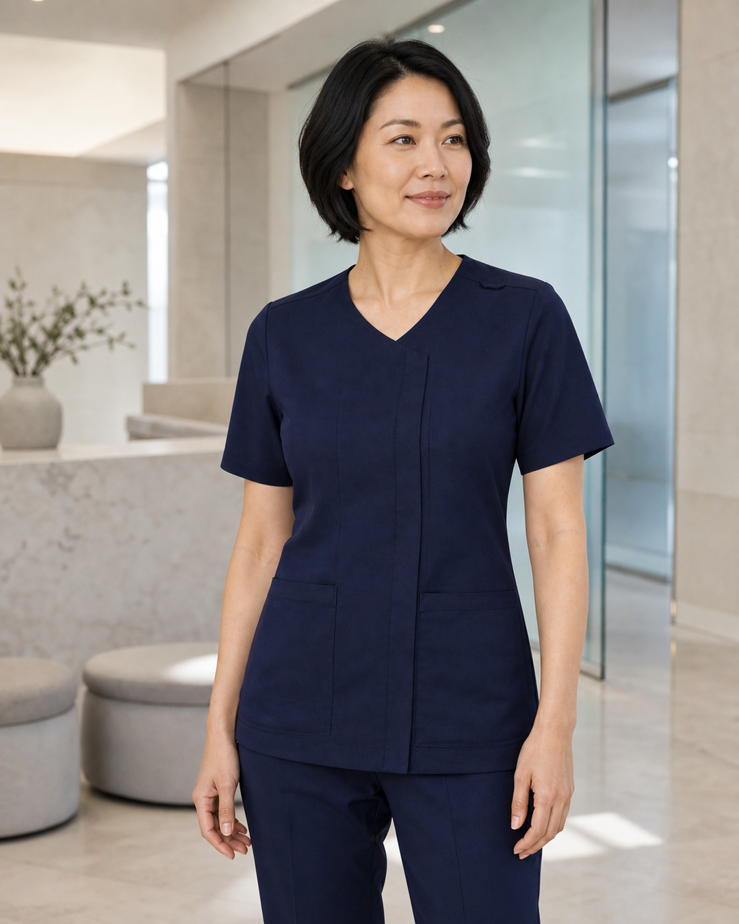 Crossover Scrub Top