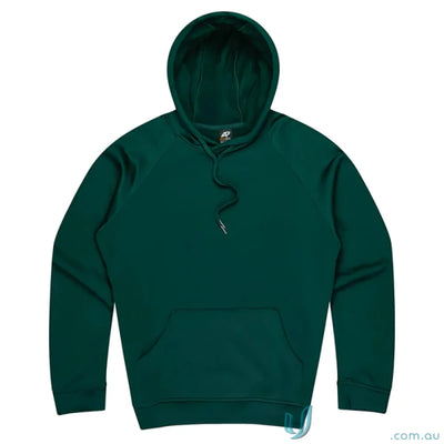 Emerald green Crusader fleece hoodie with a comfy fit, perfect for sports uniforms
