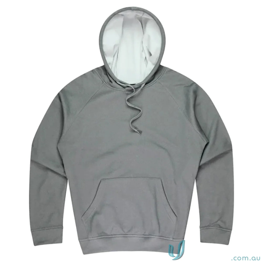 Gray Crusader Fleece hooded sweatshirt with comfortable fit, perfect for sports uniforms