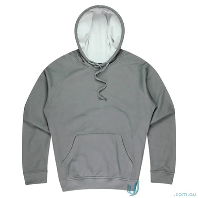 Gray Crusader Fleece hooded sweatshirt with comfortable fit, perfect for sports uniforms