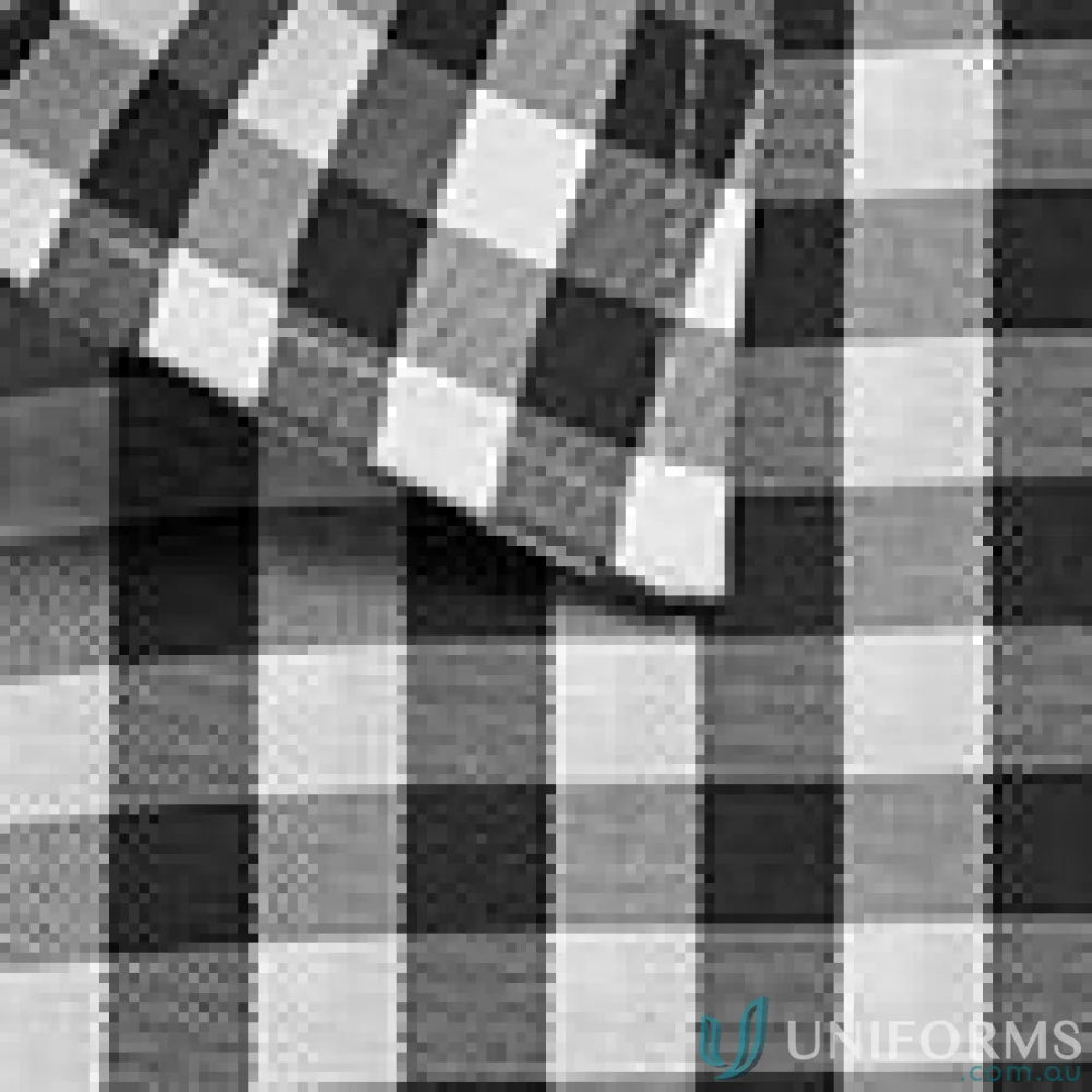 Degraves royal oxford long sleeve shirts black checkered fabric