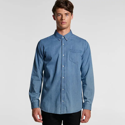 Mens Shirts 5409-Denim Denim Shirt