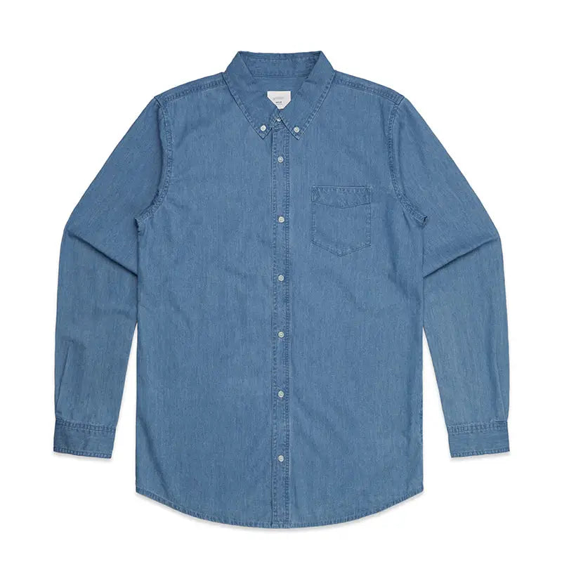 Mens Shirts 5409-Denim Denim Shirt front product image
