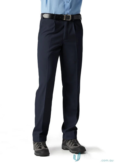 Navy blue Detroit Pant from Biz Collection Mens B S10110R perfect for office wear