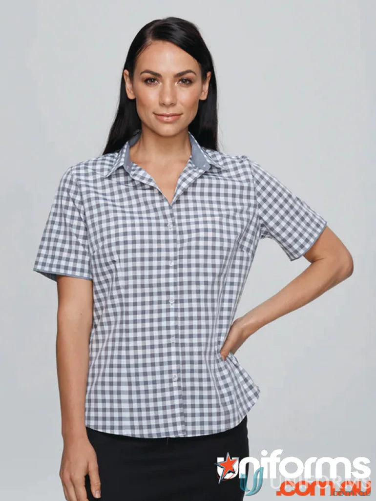 Aussie Pacific 2908S Devonport Ladies S/S Shirt front product image