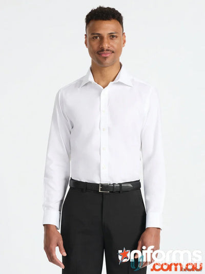 Man in Dexter Long Sleeve Shirt made of premium cotton with wrinkle-free finish