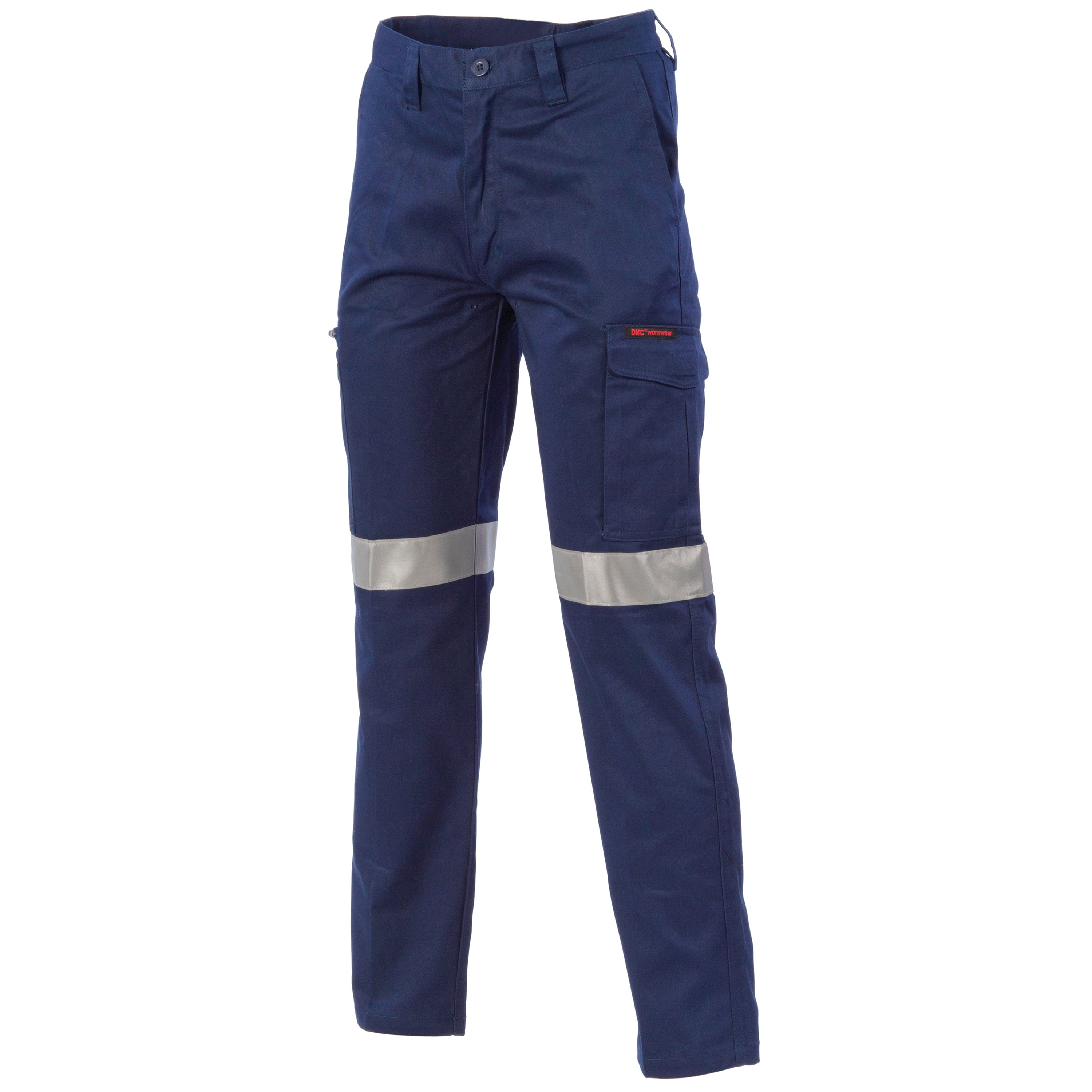 Digga Cool-Breeze Cargo Taped Pants with silver reflective stripes