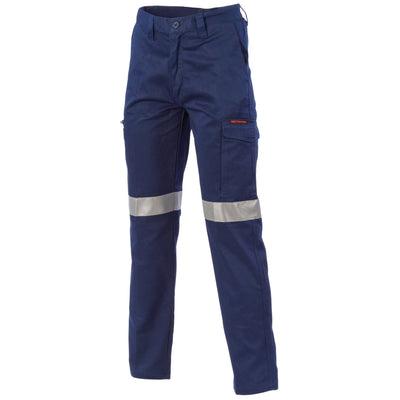 Digga Cool-Breeze Cargo Taped Pants with silver reflective stripes