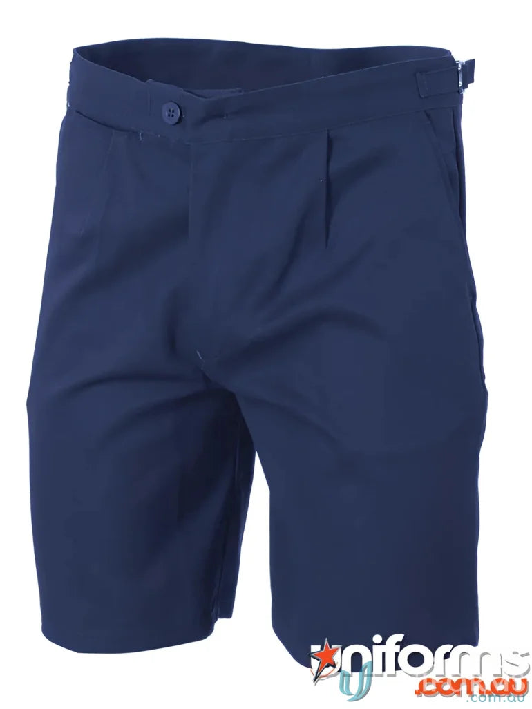 Navy blue drill long leg cotton drill utility shorts from DNC Drill Utility Shorts
