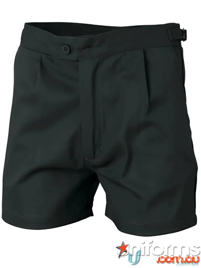 Black Pleated Shorts from DNC Drill Utility Shorts made of Cotton Drill Utility fabric