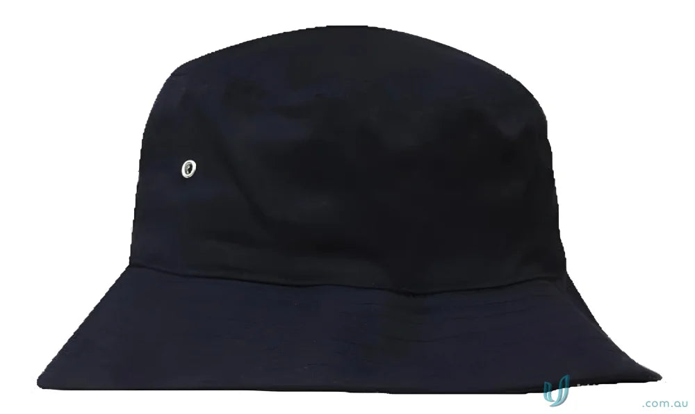Black Double Pique Mesh Bucket Hat perfect for casual style and sun protection