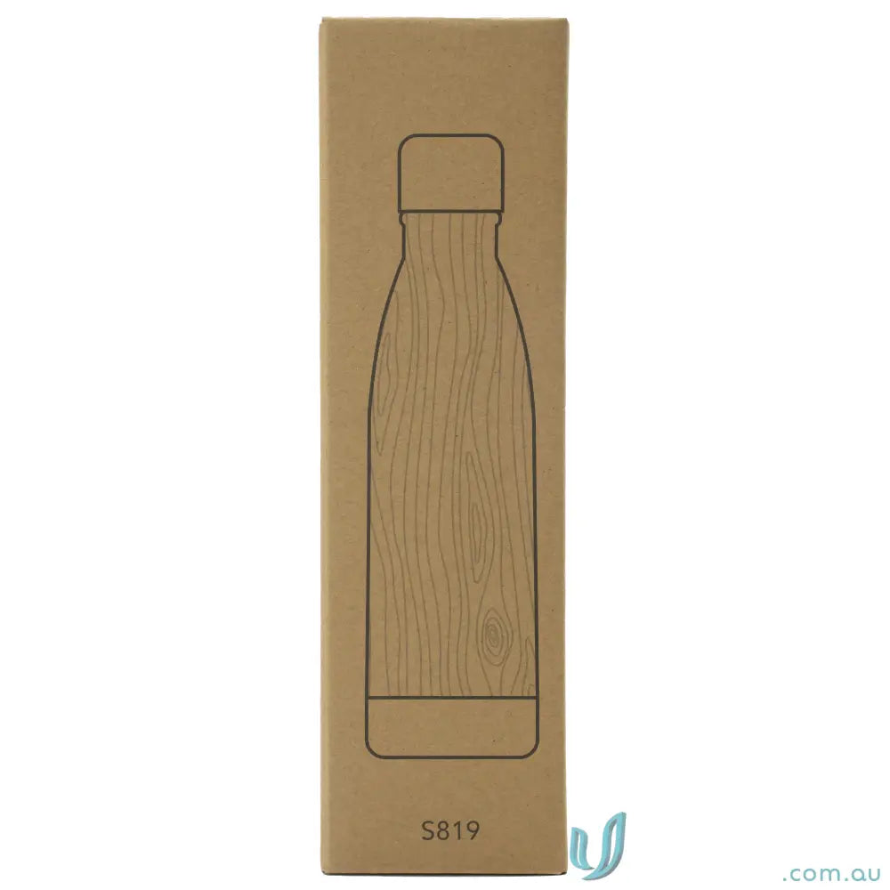 500ml Bottle S819W Ecograin 500ml Classic Bottle, Double-Walled Stainless Steel, Woodgrain Finish