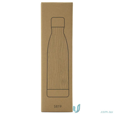 500ml Bottle S819W Ecograin 500ml Classic Bottle, Double-Walled Stainless Steel, Woodgrain Finish