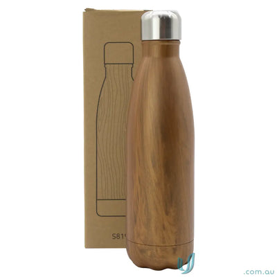 500ml Bottle S819W Ecograin 500ml Classic Bottle, Double-Walled Stainless Steel, Woodgrain Finish