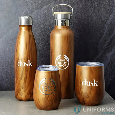 500ml Bottle S819W Ecograin 500ml Classic Bottle, Double-Walled Stainless Steel, Woodgrain Finish