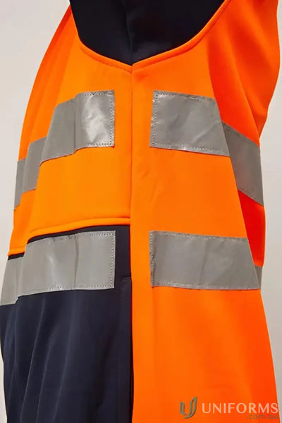 Eilbeck Cranes WT8013-OrangeNavy EILBECK Half Zip Taped Pullover