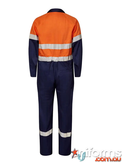 Eilbeck Cranes WC3070-OrangeNavy EILBECK Light Weight Taped Coveralls