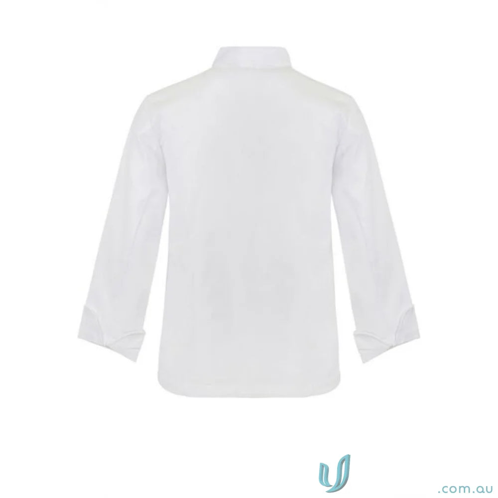 WorkCraft CJ051 Executive Chef LS Jacket With Press Studs in white