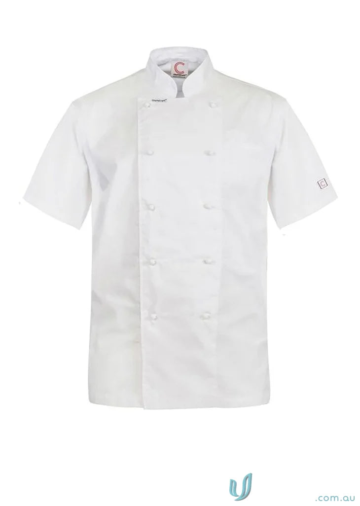 WorkCraft CJ049 Executive Lightweight SS Chef Jacket in White