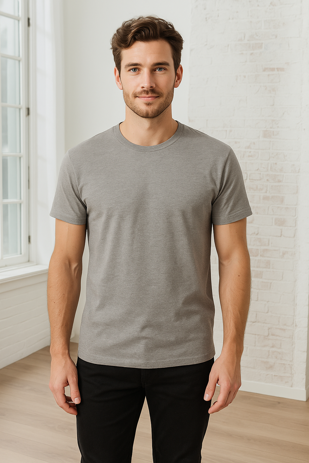 Slim-fit gray Fitted Tee from s1nft Jbs Wear with sun protection