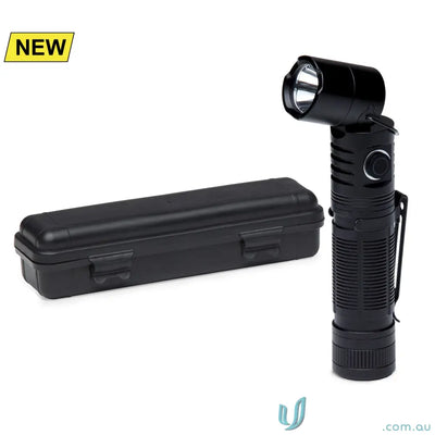 branding flashlight IGFLT FlexLight Tiltable Rechargeable Torch with Magnetic Base and Case