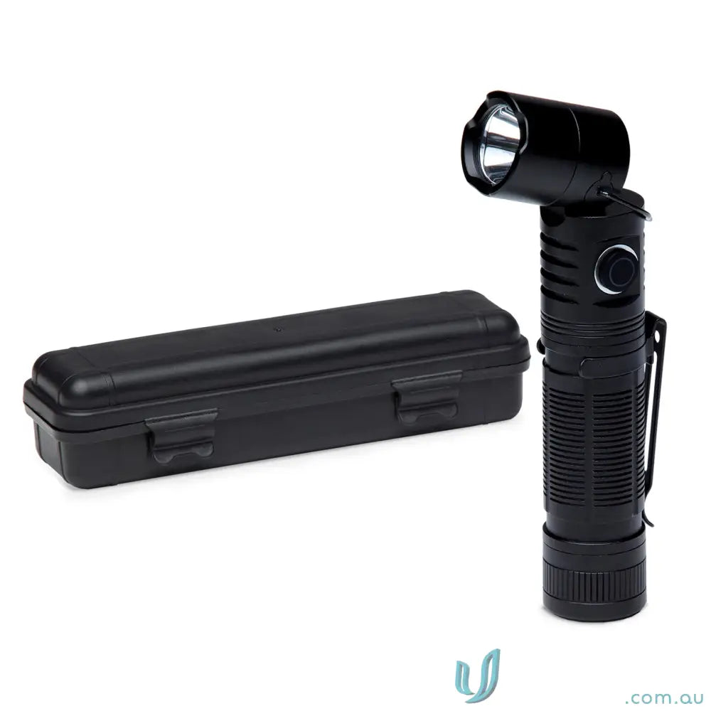 branding flashlight IGFLT FlexLight Tiltable Rechargeable Torch with Magnetic Base and Case