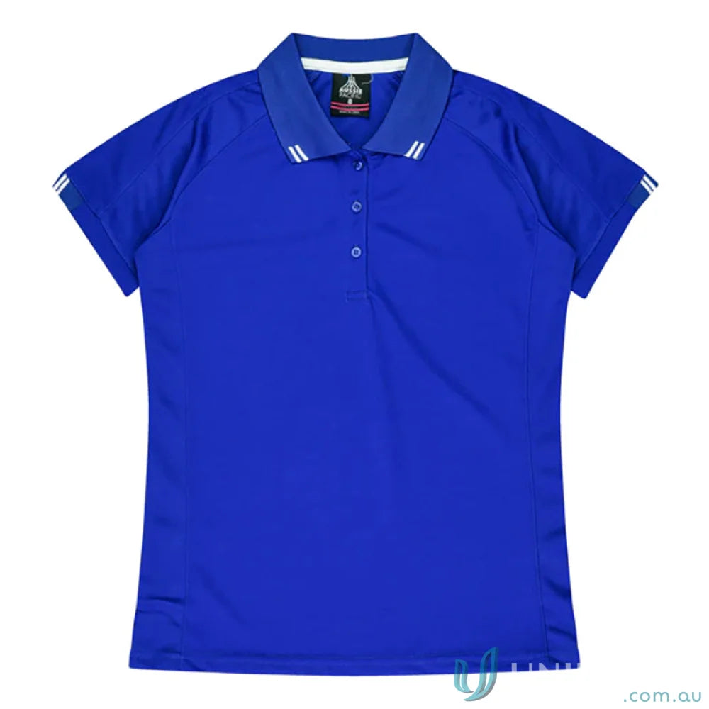 Aussie Pacific 1308 Flinders Polo in Royal/White