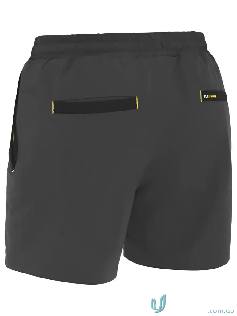 Gray Flx & Move™ 4-Way Stretch Elastic Waist Short made with stretch elastic fabric