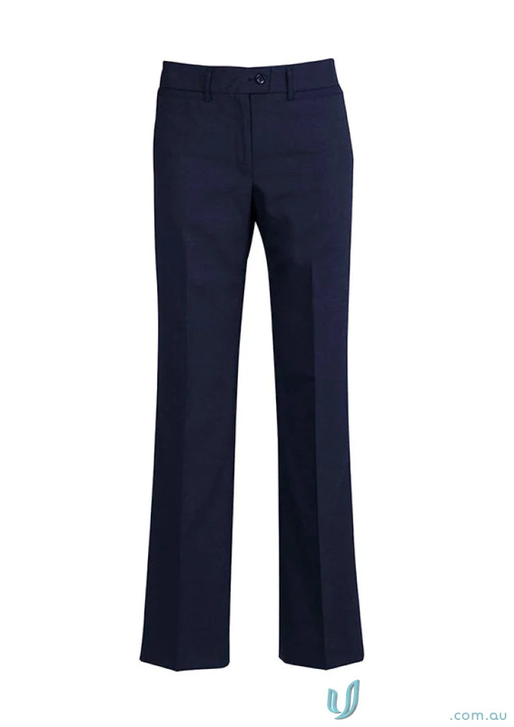 Navy blue dress pants for all-day wear with comfortable fit, perfect for uniforms