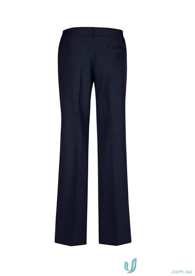 Navy blue dress pants for all-day wear with a comfortable fit, perfect for uniforms