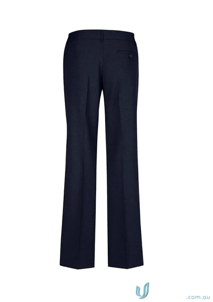 Navy blue dress pants for all-day wear with a comfortable fit, perfect for uniforms
