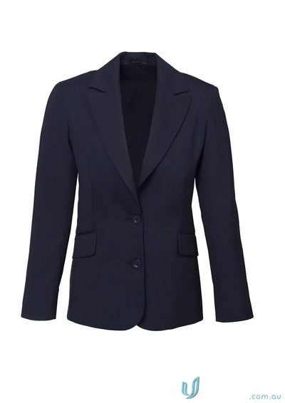 Navy blue FMV Longline Ladies Jacket blazer ideal for work uniform, fits bust measurement
