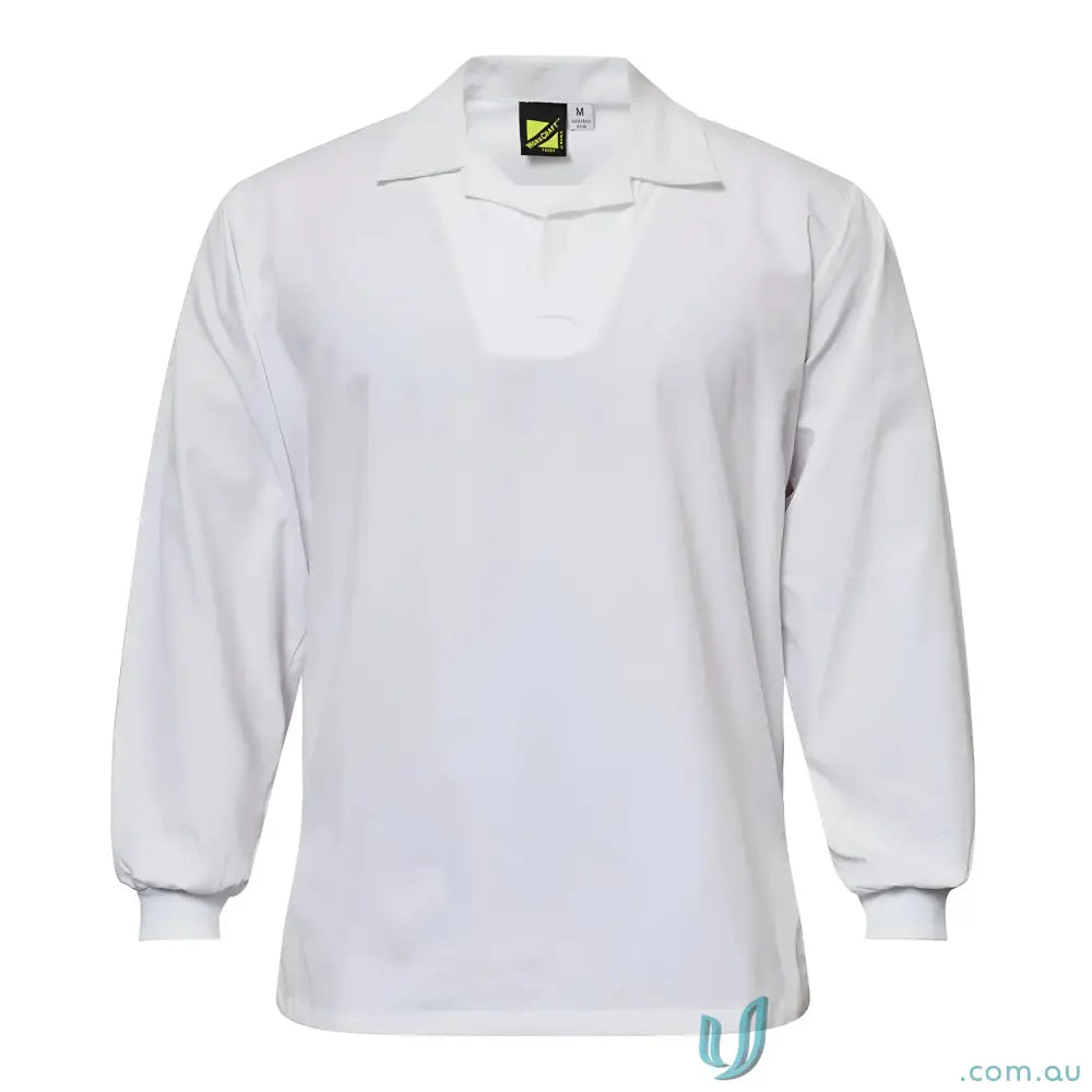 WorkCraft WS3015 Food Industry Jac Shirt Modesty in White