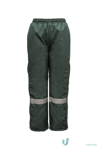WorkCraft WFP002 Freezer Pant With Tape in Bottle Green front product image
