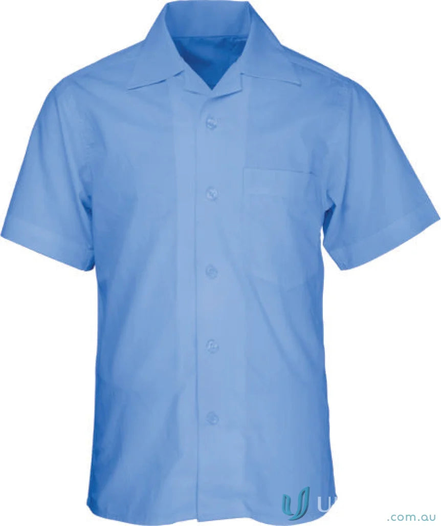 Bocini CS1310 Girls LS School Shirt in Blue