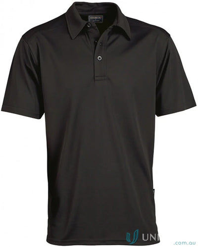 Stencil 1054 Glacier Premium SS Polos in Black