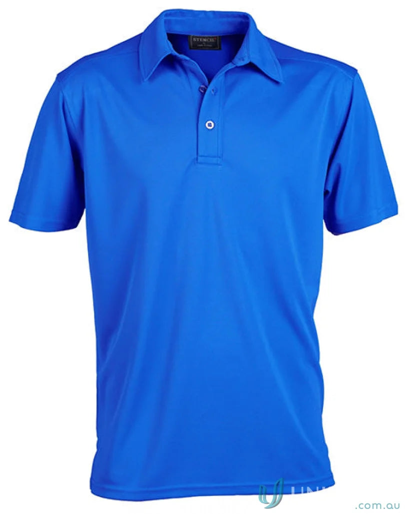 Stencil 1054 Glacier Premium SS Polos in Blue