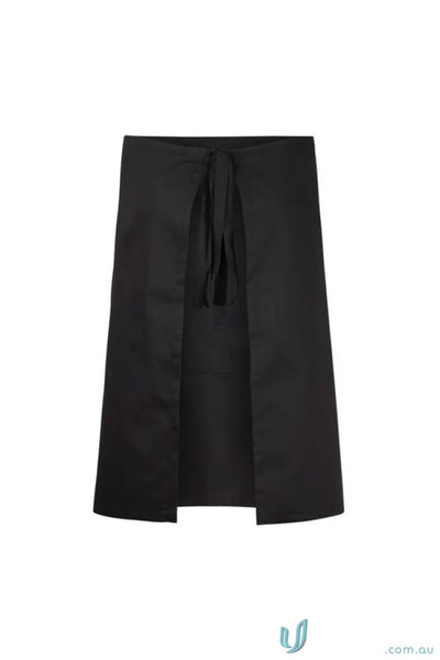 WorkCraft CA018 Half Apron with Pocket in Black
