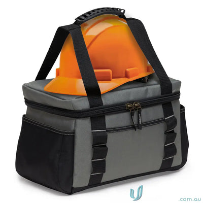 adjustable strap cooler IGHHC HardHat Insulated Cooler Bag with Adjustable Strap â€“ Steel Grey