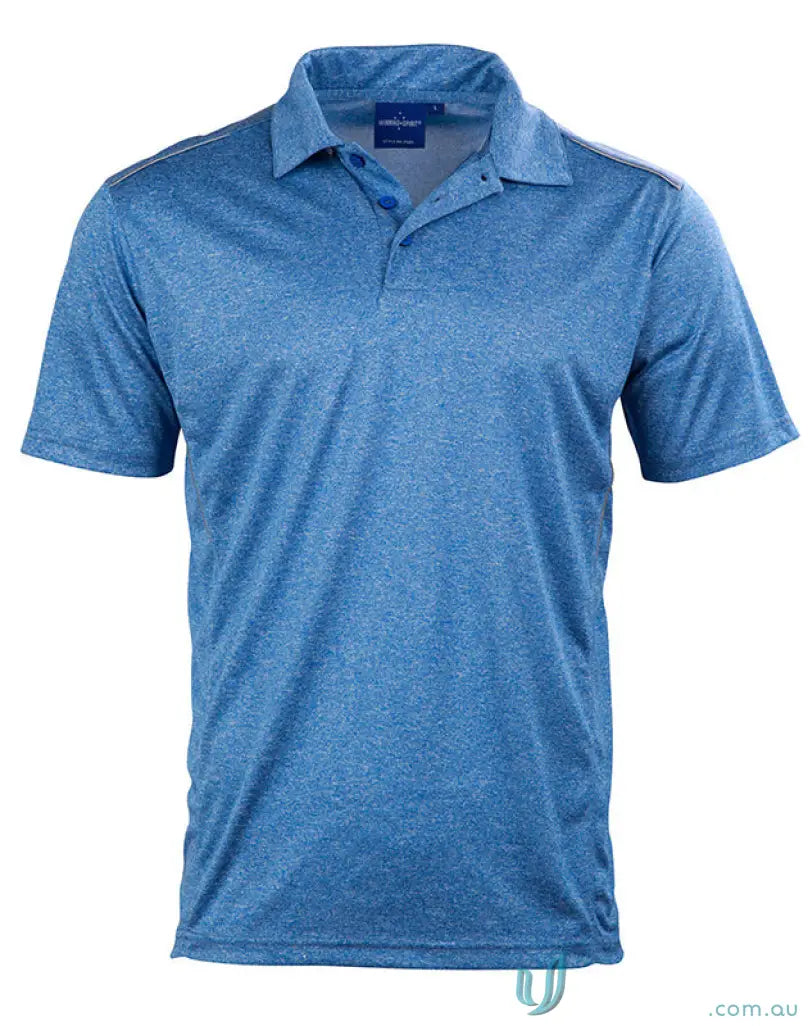 Blue rapid cool cationic Harland Polo short sleeve polo for stylish comfort