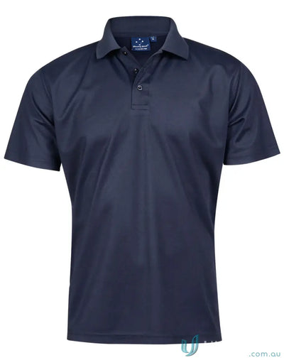 Heart Foundation Men’s Polo with flat knitted collar and cooldry® polyester mini fabric