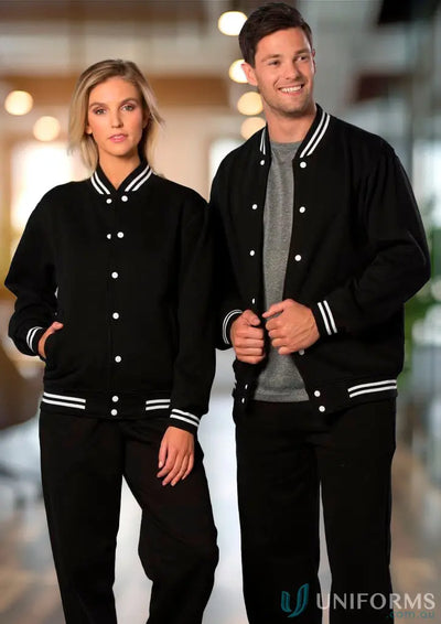 Matching black fleece varsity jackets for team appearance and winning spirit fleece