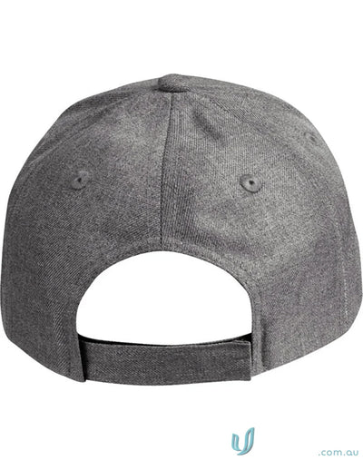 Gray Heather Cap with short crossover velcro and easy size adjustments, stylish ch33 heather cap