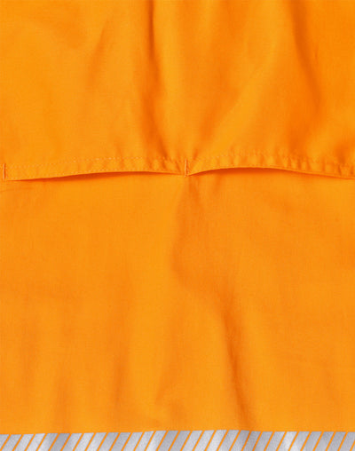 Bright orange sw83 hi-vis work Cool-Breeze safety shirt with segmented tape