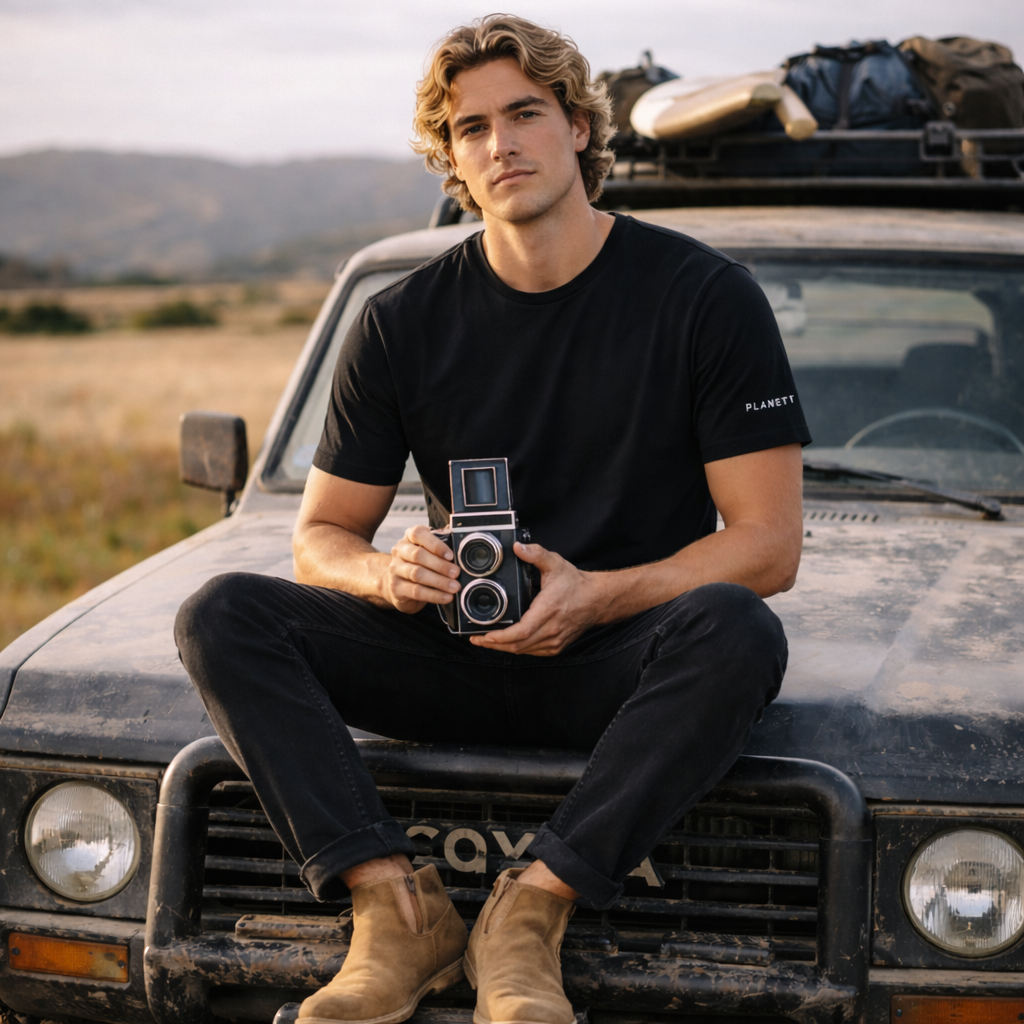 Black vintage twin-lens reflex camera with silver accents perfect for casual workwear or stylish uniforms looks great with hike oversize tee