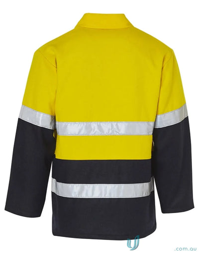 HiVis Bluey Jacket with yellow and black reflective work jacket, spirit sw31a style