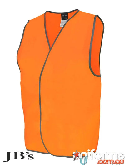 Orange safety vest JBs HiVis Vest meeting Australian safety standards for work uniforms for Australians