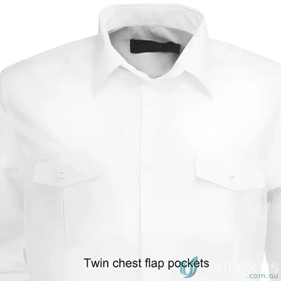Stencil 2034L-PT Hospitality Nano LS Shirts in White