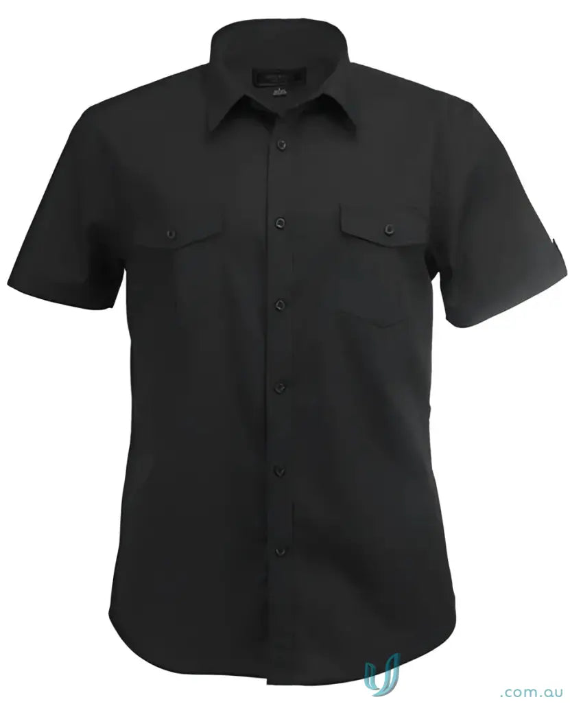2034S-pt-1 2034S-pt Hospitality Nano SS Shirts in Black