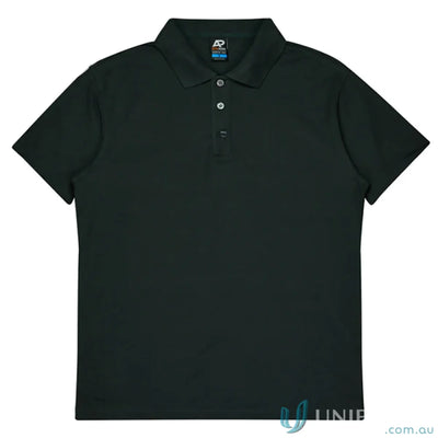 Dark polo shirt from Hunter Adult Polo with pique knit, perfect for uniforms and workwear